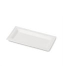 PIATTO VASSOIO RETTANGOLARE 26X13 POLPA DI CELLULOSA 50PZ.