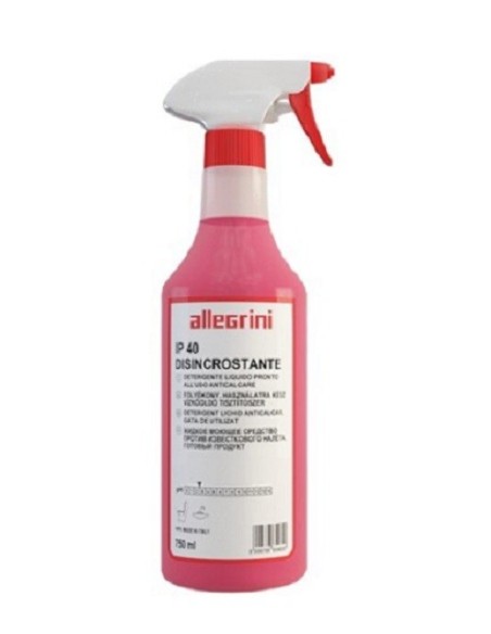 IP 40 Disincrostante 750ml. pulizia ambiente bagno e sanitari-Allegrini Spa - detershoponline.it