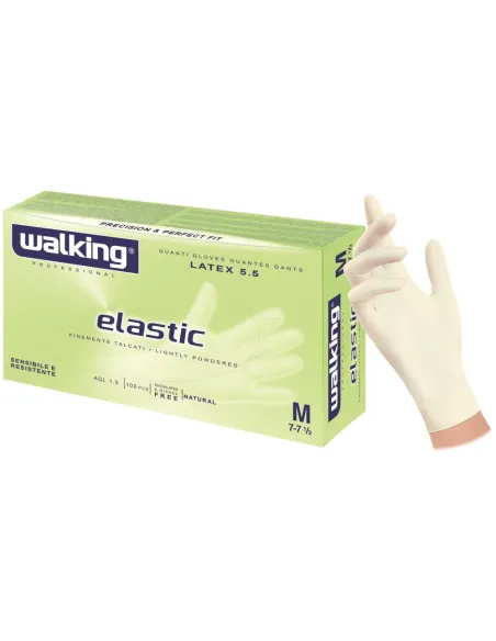 Guanto lattice finemente talcato Elastic Walking pz. 100 taglia S