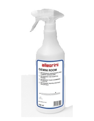 Gemini Room detergente igienizzante pronto uso base cloro 750ml - Allegrini