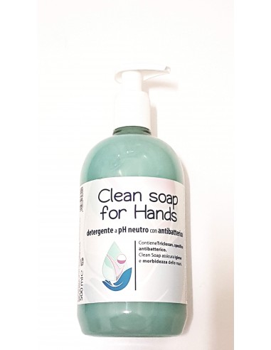 Clean Soap for Hand - detergente a Ph neutro con antibatterico 500ml. - Allegrini-