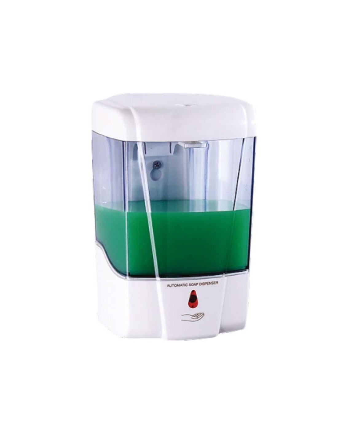 Dispenser sapone mani liquido o gel disinfettante con fotocellula 700ml.