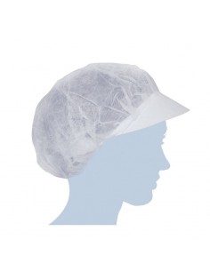 Cuffia tnt con visiera monouso Micronet 100pz. Walking