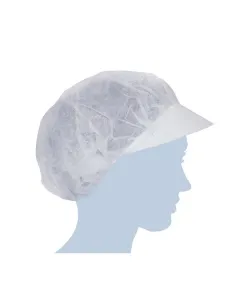 Cuffia tnt con visiera monouso Micronet 100pz. Walking