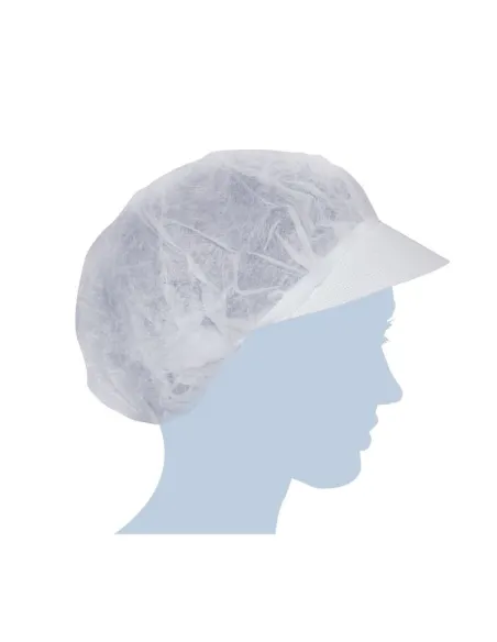 Cuffia tnt con visiera monouso Micronet 100pz. Walking