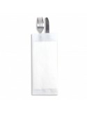 Portaposate bianco con tovagliolo di carta 38x38 cm Disponibile su Detershoponline.it