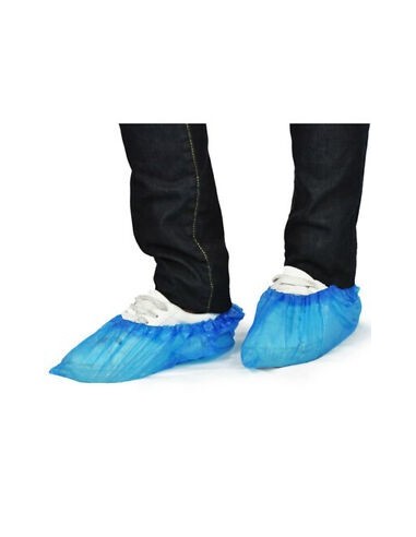 100 copriscarpe in Plastica blu per piscine palestre studi medici usa e getta