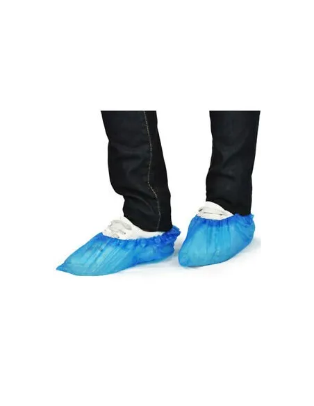 100 copriscarpe in Plastica blu per piscine palestre studi medici usa e getta