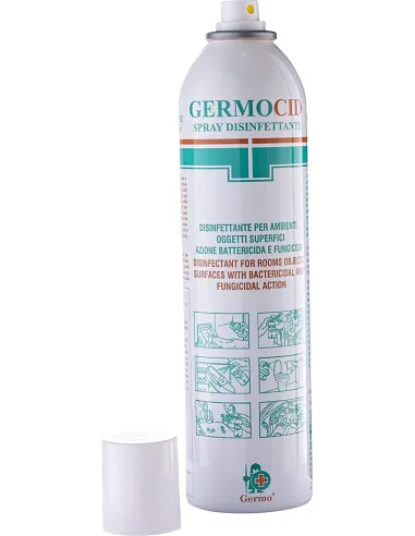 Germocid spray disinfettante per ambienti. Azione Antibatterica e Fungicida, 400ml