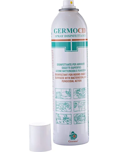 Germocid spray disinfettante per ambienti. Azione Antibatterica e Fungicida, 400ml