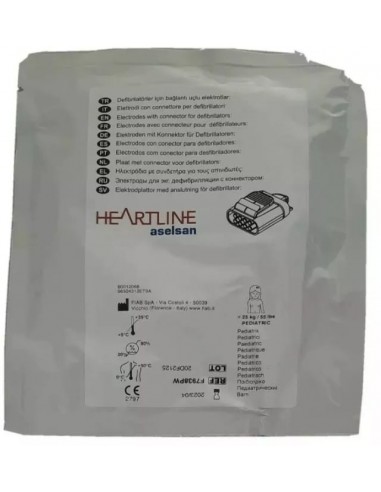 Piastre elettrodi pediatrici per defibrillatore Heartline AED | detershoponline.it