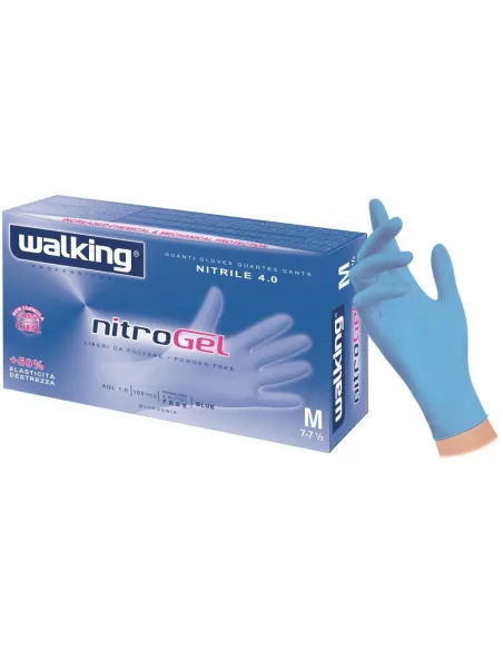 Guanto Nitrile blu Walking Nitrogel 4.0gr - 100pz
