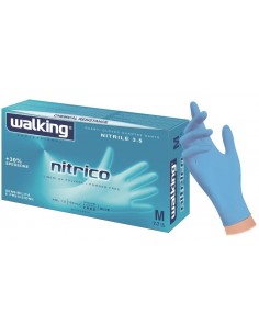 Guanto Nitrile blu Walking Nitrico 4.0gr - 100pz