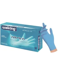 Guanto Nitrile blu Walking Nitrico 4.0gr - 100pz