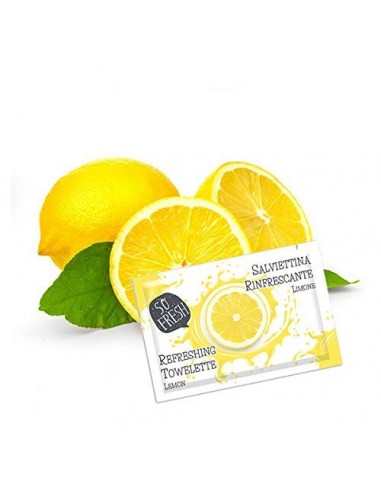 500 Salviettine rinfrescanti al limone imbustate singolarmente