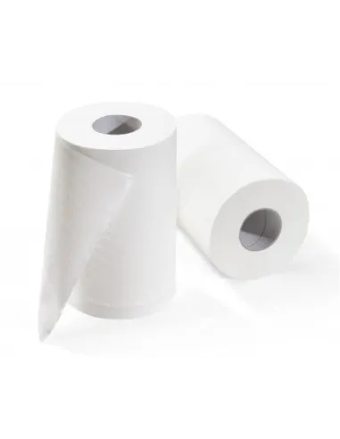 Asciugamani a rotolo 60 metri 2 veli carta pura cellulosa 12 rot.