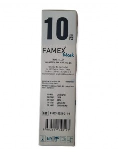 10 Mascherine FFP2 NR Famex Certificate CE 2841