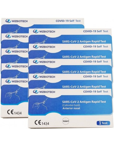 10 pezzi Tampone Antigenico Rapido Covid-19 Wizbiotech AutoTest