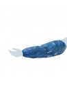 Coprimaniche blu in polietilene monouso 100pz.