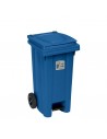 Bidone spazzatura 120L con pedale, ruote e ferma sacco |Detershoponline