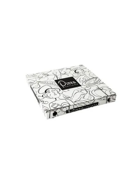 scatola pizza 33x33x3 con coperchio conf. 100pz.