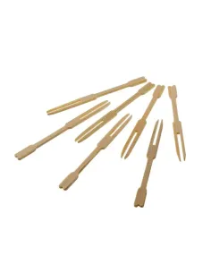 Forchettine in legno di bamboo cm. 9 1000pz.