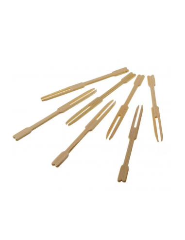 Forchettine in legno di bamboo cm. 9 1000pz.