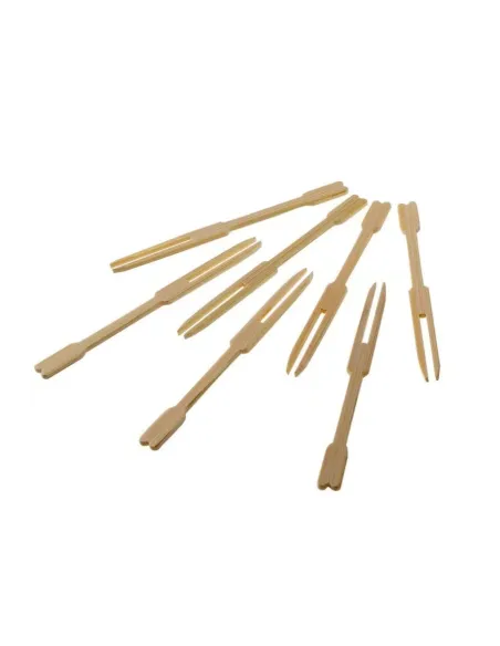 Forchettine in legno di bamboo cm. 9 1000pz.