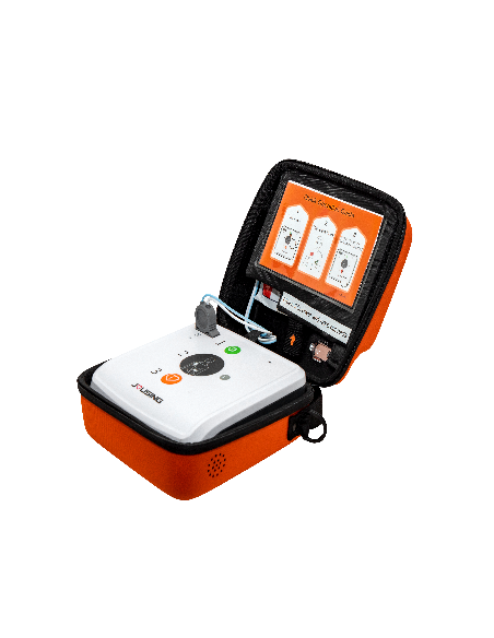 defibrillatore semiautomatico iAED-S1completo di borsa ed elettrodi