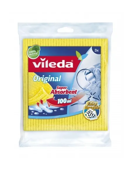 Vileda panno spugna super assorbente 3 pezzi