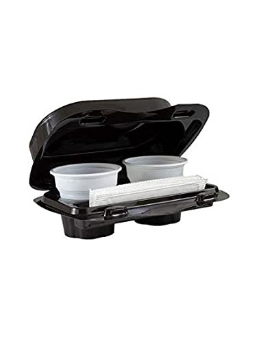 KIT ASPORTO BEVANDE CALDE/FREDDE BICCHIERI+COPERCHI+PALETTINE+VASSOIO BAR CAFFE'