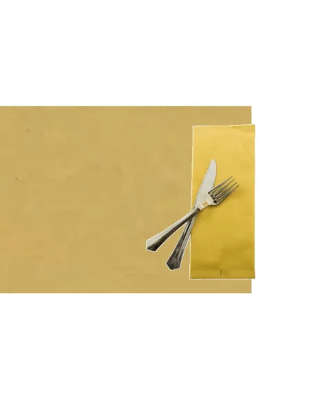 500pz Portaposate 10x25cm con tovagliolo + 500pz Carta Paglia 30x40cm Tovagliette Monouso in Carta Paglia Color Avana