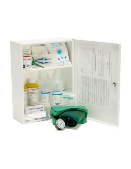 Armadietto pronto soccorso in metallo completo All.1 Cat. A-B | Detershoponline