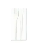 1000 Bis posate style monouso tovagliolo, cpla, biocompostabile 16,5cm