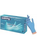 Guanti in nitrile blu Walking senza polvere – 100 pezzi, taglia XL, alta qualità e protezione.