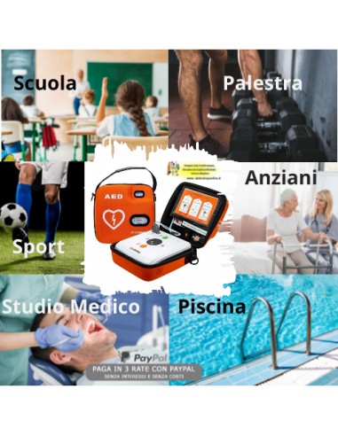 iAED-S1 Defibrillatore semiautomatico completo di borsa ed elettrodi