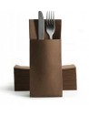 Pocket tovagliolo 40x30 1/6 50 pezzi marrone