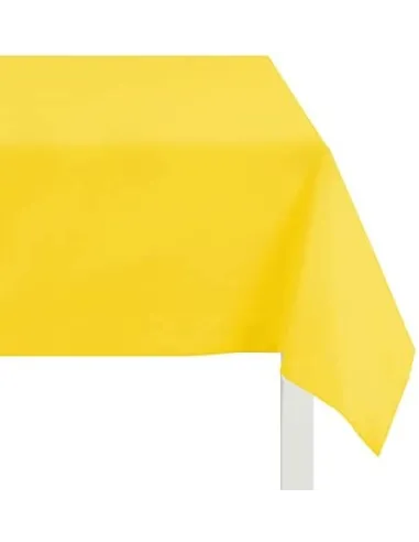 Tovaglia TNT gialla 100x100 cm monouso – 100 pezzi per ristorazione, eventi e catering.