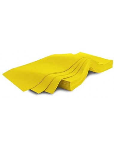 Tovaglia TNT gialla 100x100 cm monouso – 100 pezzi per ristorazione, eventi e catering.