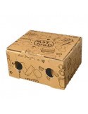 Scatola porta fritti havana per take away 170 Pz. cm. 15x15h7
