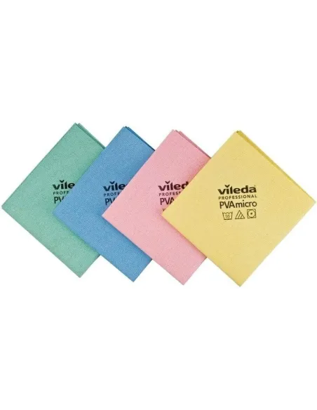 PANNO VILEDA PVA MICRO ROSSO 5 PZ MICROFIBRA PULIZIA PROFESSIONALE