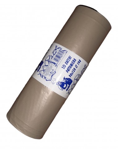 10 Sacchi a rotolo 90x120 Colore ambra trasparenti. Resistenti ed antigoccia