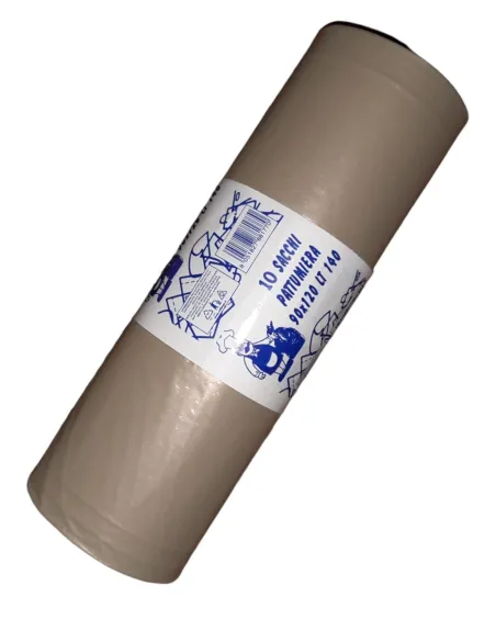 10 Sacchi a rotolo 90x120 Colore ambra trasparenti. Resistenti ed antigoccia