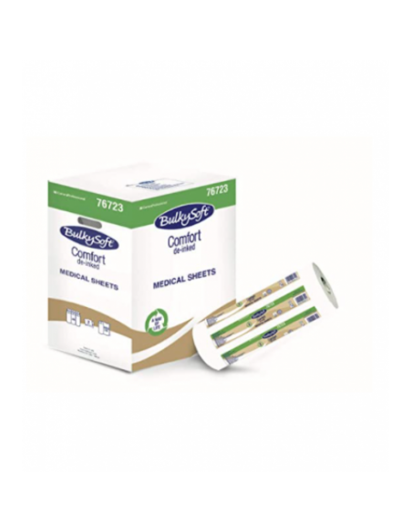 Lenzuolino Medico in carta riciclata Bulkysoft- Cartone da 60 rotoli