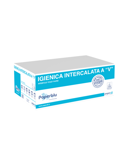 Carta igienica interfogliata 9000 foglietti pura cellulosa