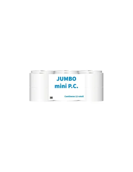 Carta igienica mini jumbo conf. 12 rotoli 2 veli pura cellulosa paperdi