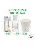KIT Karisma SAPONETTA + SHAMPODOCCIA HOTEL 100 + 100 + 100 BICCHIERI