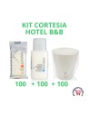 KIT Karisma SAPONETTA + SHAMPODOCCIA HOTEL 100 + 100 + 100 BICCHIERI