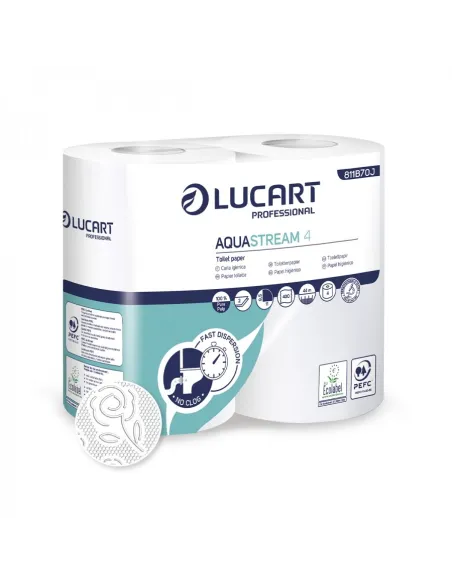 Carta Igienica Maxi Aquastream4 - 4 Rotoli x 14 Confezioni su Detershoponline.it