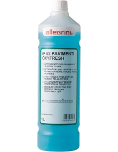IP 62 Oxyfresh, Detergente Alcolico profumato per la pulizia di pavimenti e superfici dure, non lascia aloni - 12 flaconi da 1L